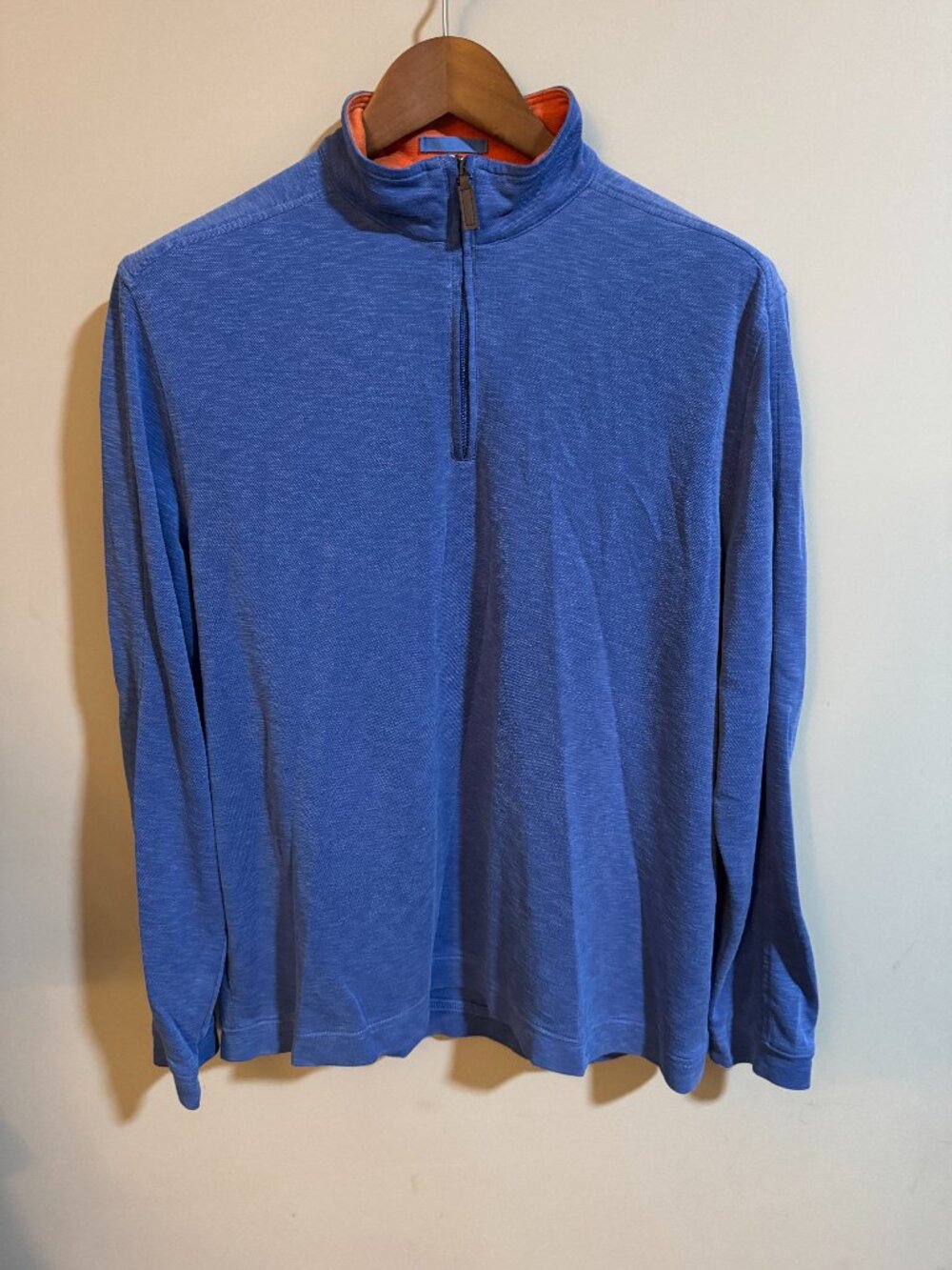 Johnston & Murphy - Large Pullover Quarter Zip - Blue